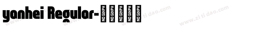 yanhei Regular字体转换